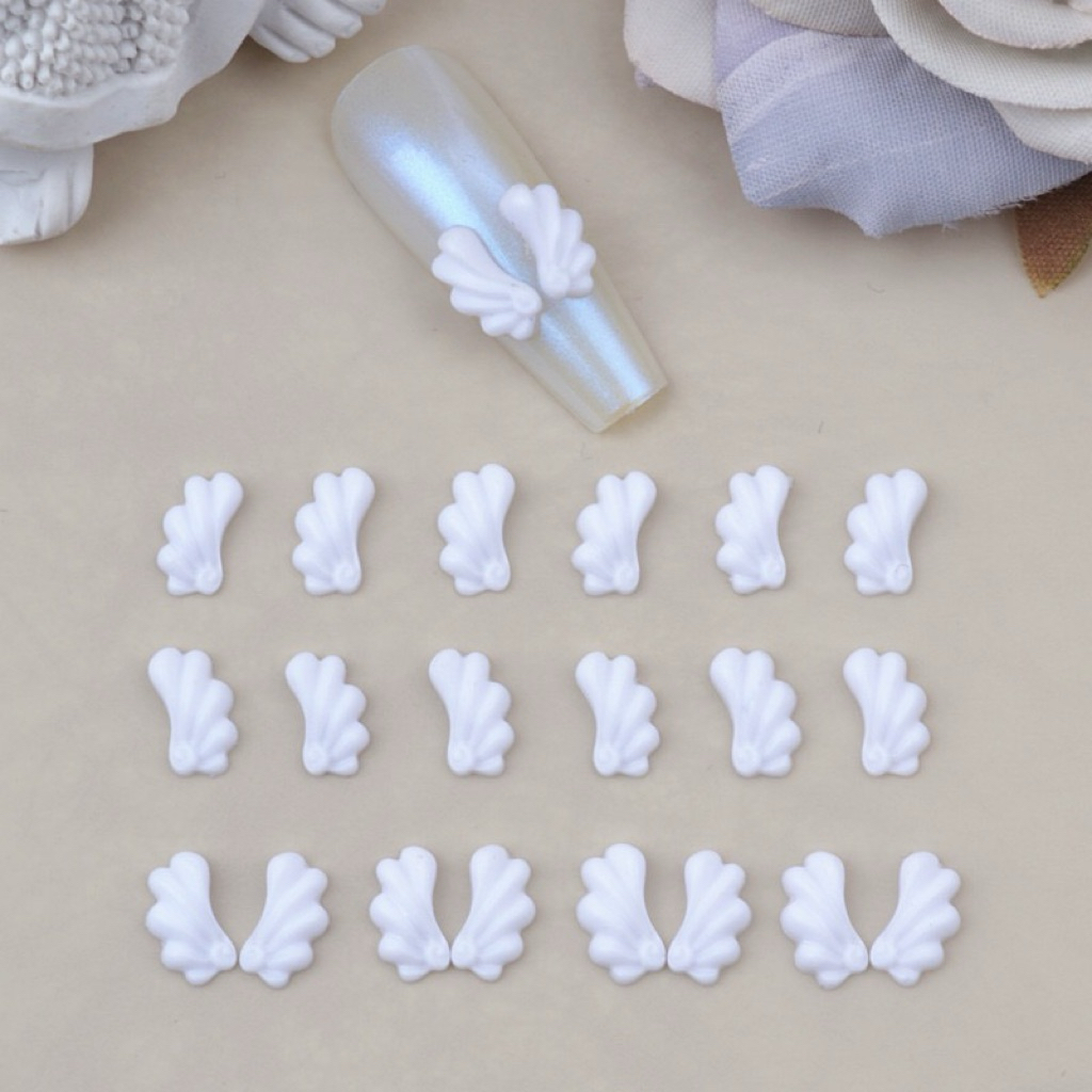 เรซิ่นปีกนางฟ้า เซเลอร์มูน 3D สีขาว 50 ชิ้น DIY