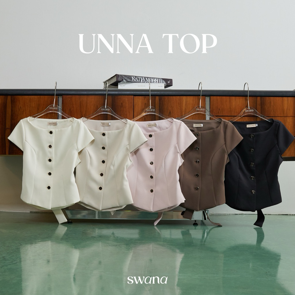 Swana.ss - Unna top  XS-XL 🎀👀🧈 เสื้อแขนสั้น ด้านหลังโชว์หลังผูก