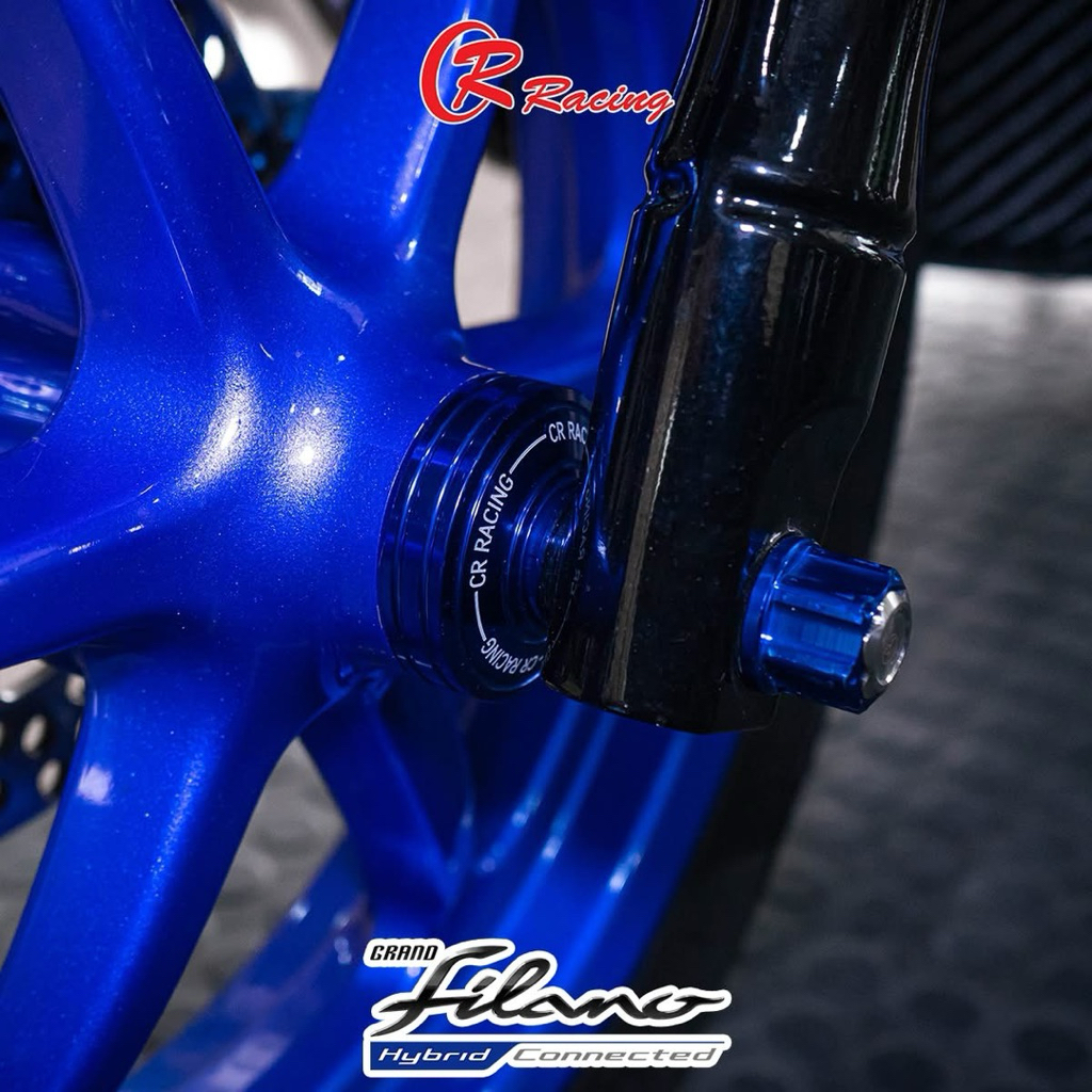 บู๊ชล้อหน้าแต่ง อลูมิเนียม CNC แกรนฟีลาโน่ Grand Filano Hybrid ปี 2020-2025 ตรงรุ่น CR Racing