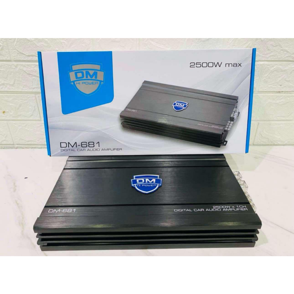 DM-681 เพาเวอร์แอมป์ ขับซับ CLASS-D 1CH. ขับเบส 2500วัตต์ ตัวแรง ขับ10-12นิ้ว/