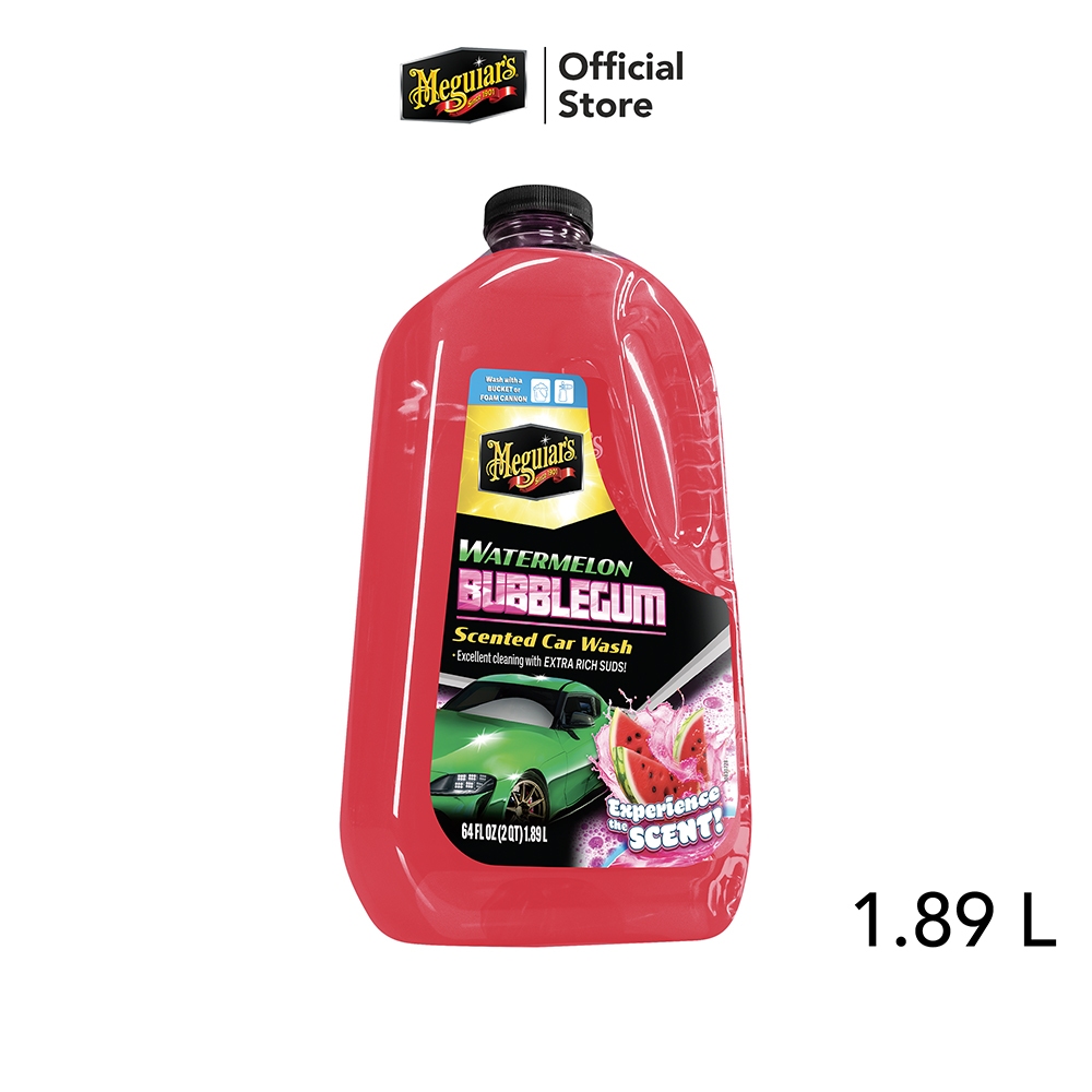 แชมพูล้างรถ เมกไกวส์ วอเตอร์เมลอน บับเบิ้ลกัม คาร์วอช Meguiar's G250464 Watermelon Bubblegum Scented Car Wash 1.89 ลิตร