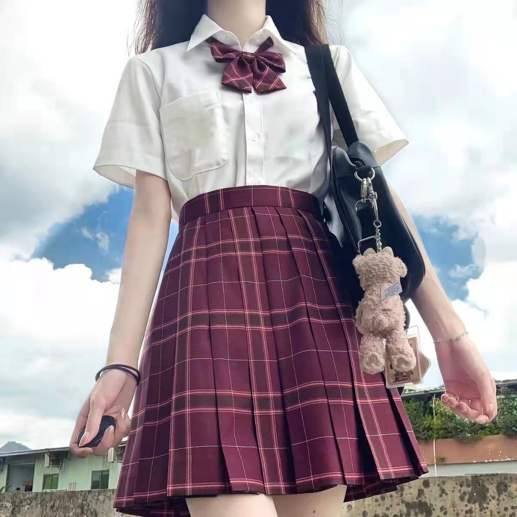✨จัดส่งทันที✨กระโปรงลายสก๊อต  JK ชุดนักเรียน  เอวสูง  กระโปรงสั้น ชุดนักเรียนเกาหลี กระโปรงเทนนิส - รูปที่ 2