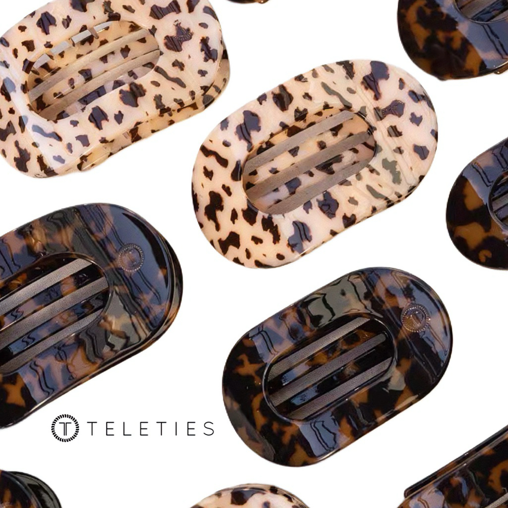 พร้อมส่ง🎉 TELETIES กิ๊บติดผม Flat Round & Rectangle Hair Clip (นำเข้าจากอเมริกา แท้100%🇺🇸)