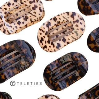 พร้อมส่ง🎉 TELETIES กิ๊บติดผม Flat Round & Rectangle Hair Cli…