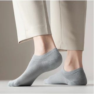 ถุงเท้าข้อเว้า ถุงเท้าไชส์ใหญ่44-50 สีพื้น มีซิลิโคน NO.107