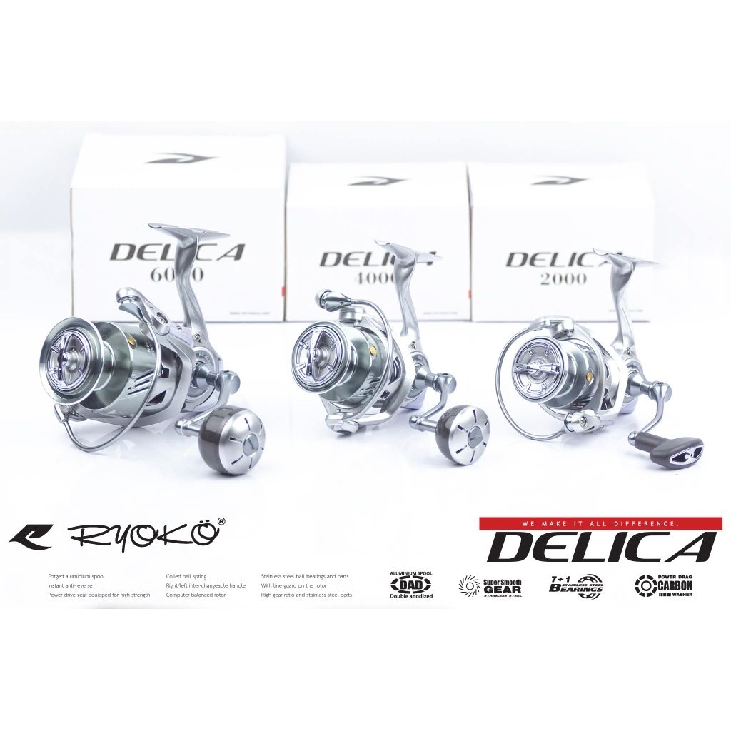 รอกสปินนิ่ง  Ryoko Delica เบอร์ 2000/4000/6000