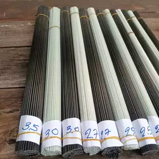 ซี่กรงนก ซี่เรซิน 1.5- 4.0 มิล (1มัด100ซี่) ยาว50cm ซี่ไฟเบอร ซี่ดำ/ขาว ราคาถูก