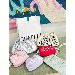 กระเป๋า Gentlewoman แท้ Dumpling Bag drawstring bag Crossbody กระเป๋าเกี๊ยว กระเป๋าผ้า