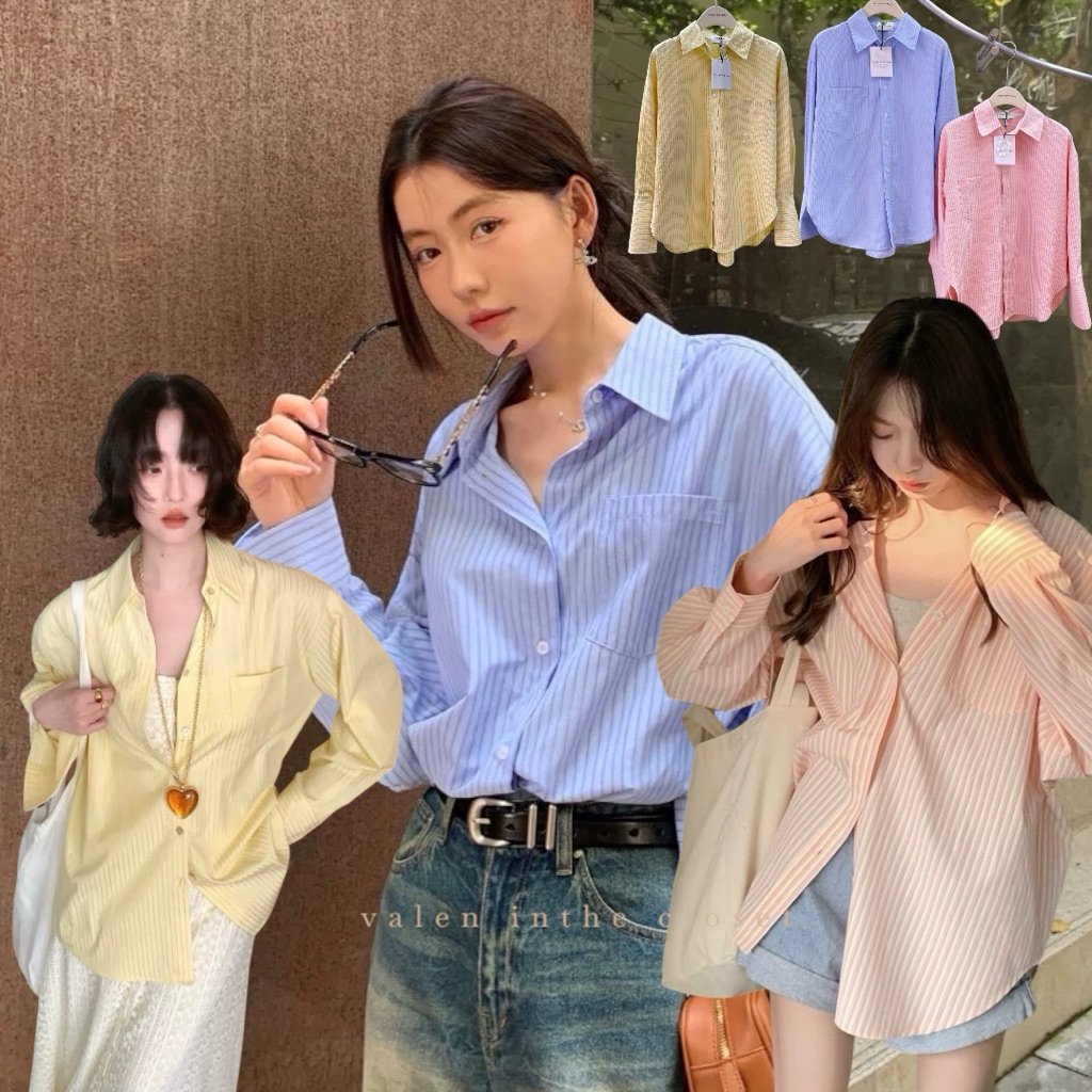 ส่งแมส ZR Basic shirt 🔖 สวยปังมากกค่าา เสื้อเชิ้ตเกาหลี ทรงเบสิคเรียบหรูดูดี