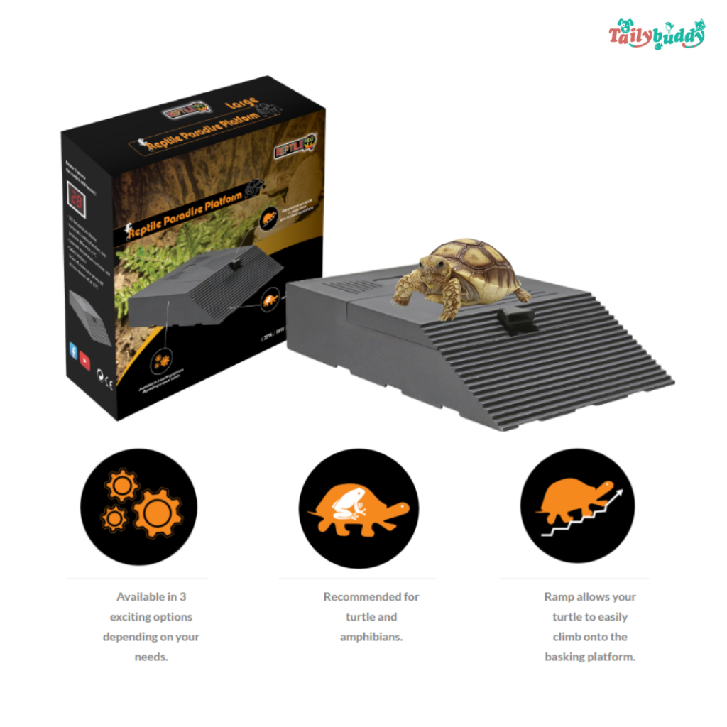 REPTILEPRO Reptile Paradise Platform ทางลาดอาบแดดสำหรับเต่า และสัตว์ครึ่งบกครึ่งน้ำ