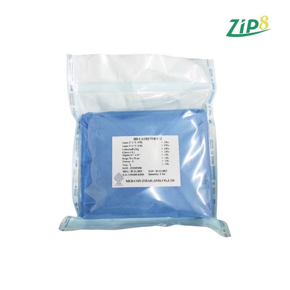 ชุดอุปกรณ์สำเร็จรูปสำหรับผู้ป่วยล้างไต (HD CATHETER SET) (Made in Thailand) **Sterilized in Thailand
