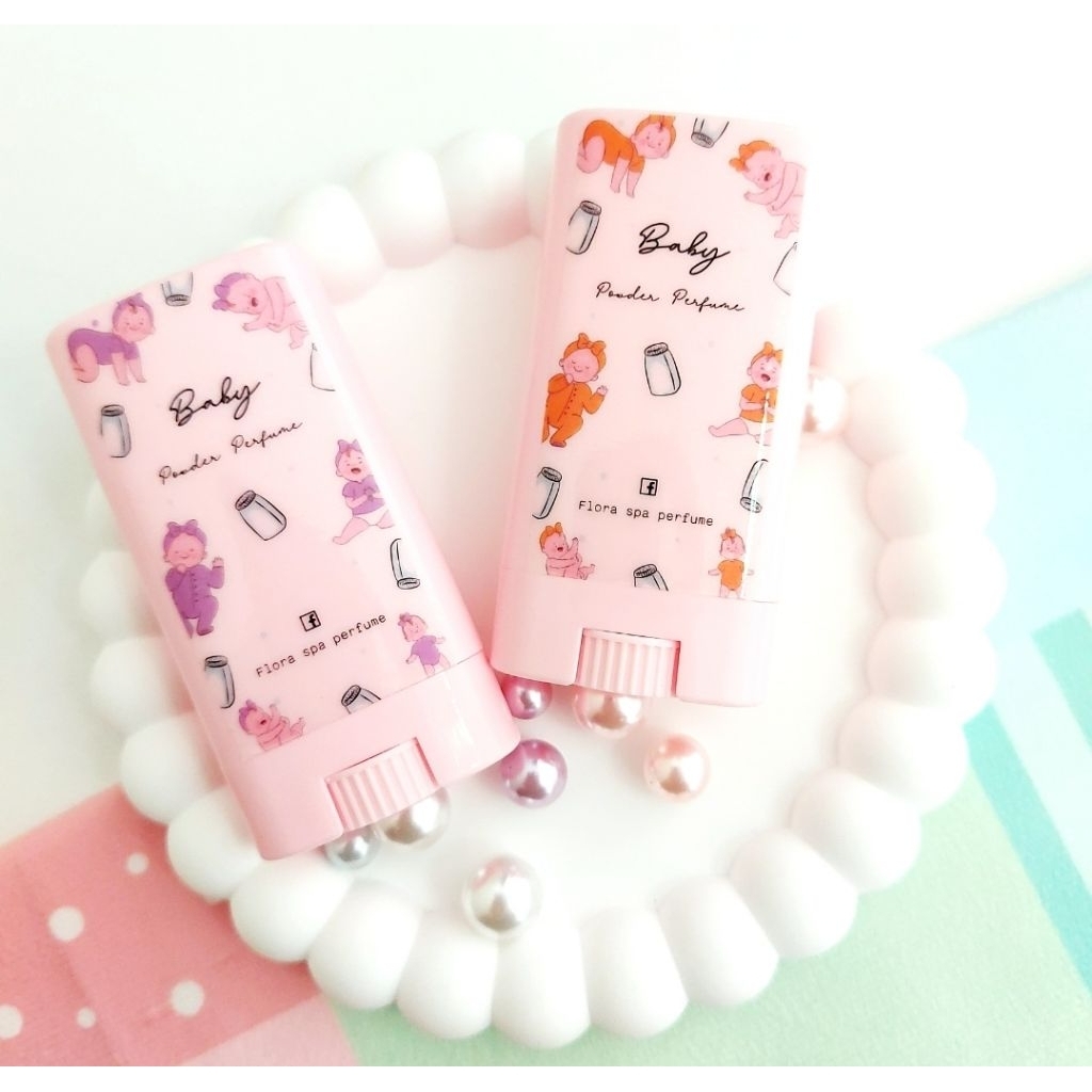 บาล์มน้ำหอม น้ำหอมแห้งแบบทา กลิ่นแป้งเด็ก ขนาดพกพา 10 กรัม - รูปที่ 4
