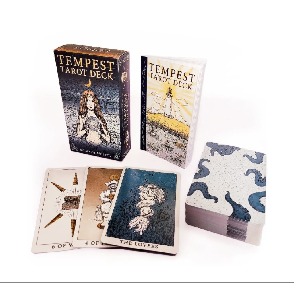 Tempest Tarot ไพ่ยิปซีธีมมหาสมุทรไพ่ยิปซี ไพ่ทาโร่ต์ ไพ่ออราเคิล Tarot Oracle Cards