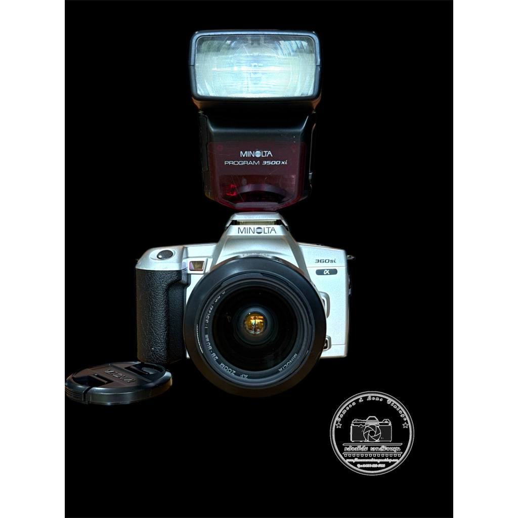 กล้องฟิล์ม MINOLTA 360 SI+MINOLTA AF ZOOM 28-80MM.F3.5(22)-5.6D