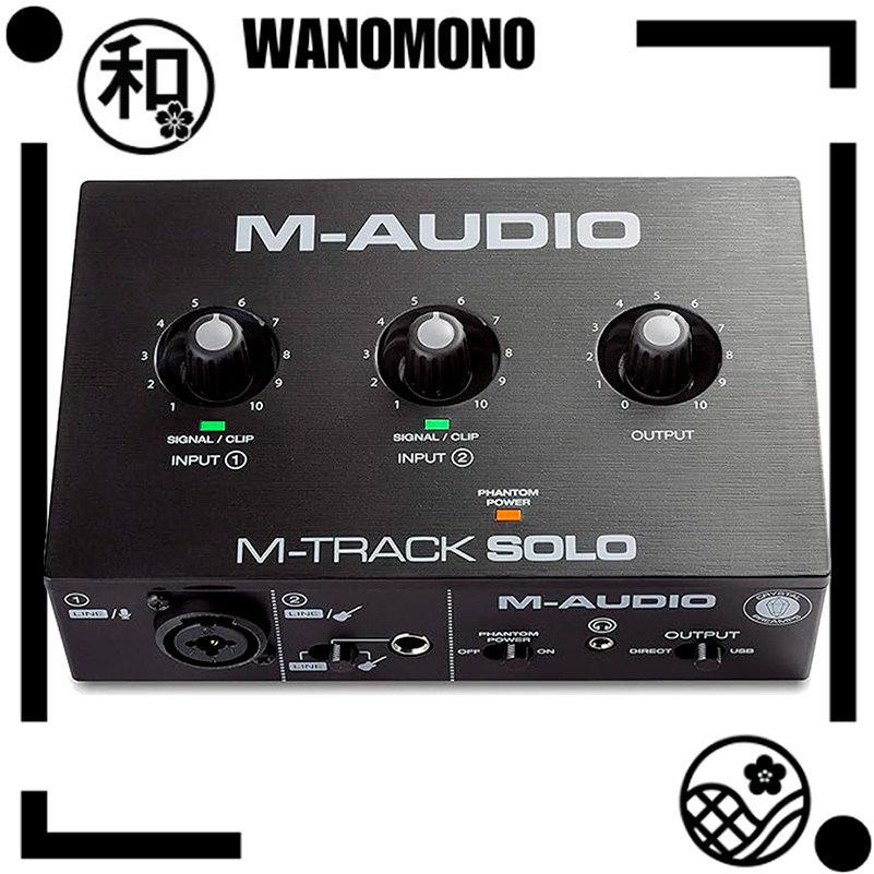 M-Audio USB Audio Interface with Music Production Software Mac Win Playback Live Streaming Home Reco