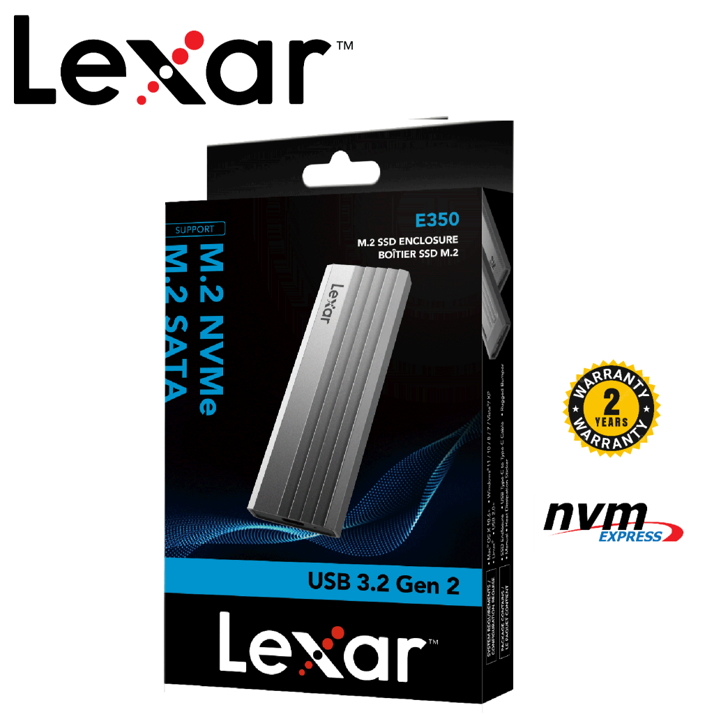 Lexar M.2 NVMe & SATA SSD Enclosure