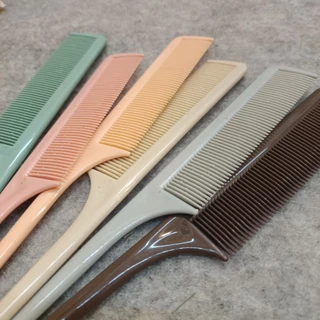COMB-V02 หวีอีโต้ หวีด้ามจับ หวีปลายแหลม หวีถี่ สีพาสเทส
