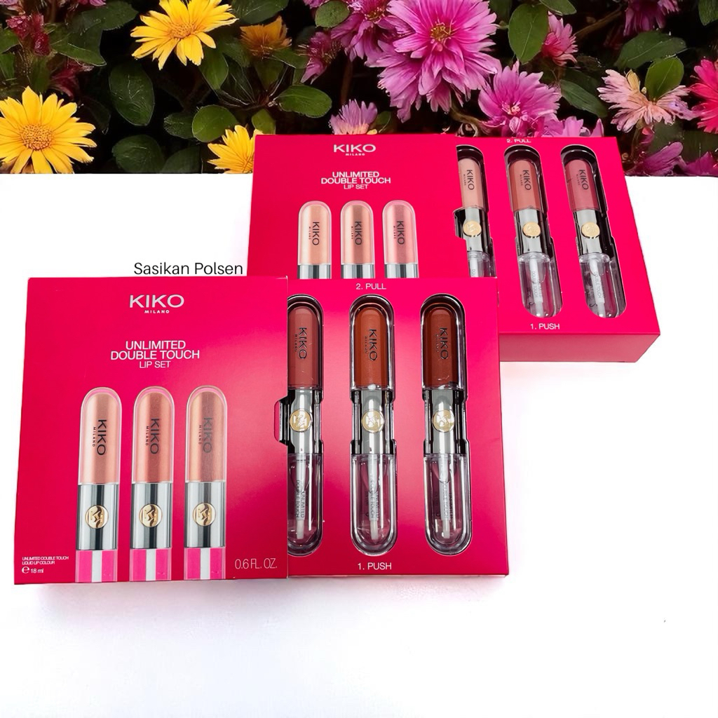 สีขายดี (103,126,128)KIKO Unlimited Double Touch Lipstick 6 ml.แยกเซ็ตไม่มีกล่อง