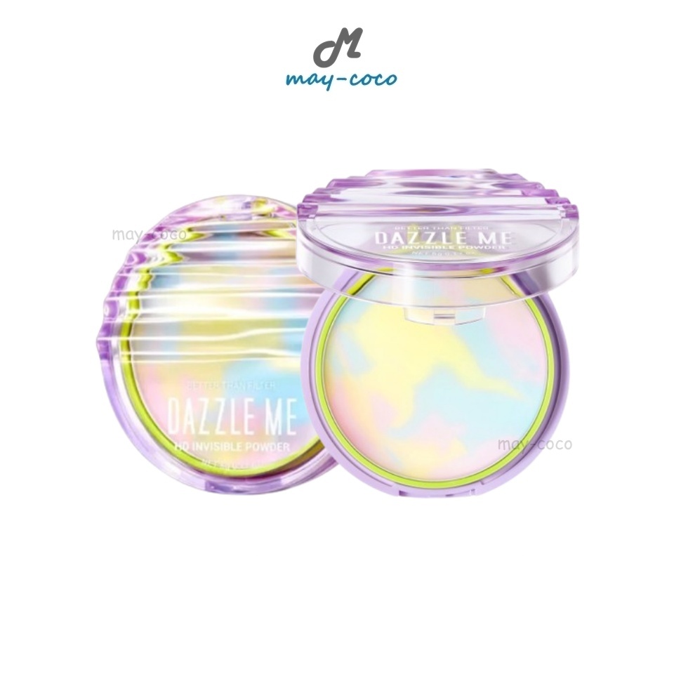 ถูก/แท้/มีไลฟ์ แป้ง Dazzle Me Better Than Filter HD Invisible Powder แป้งเรนโบว์ แป้งไร้ฝุ่น ผิวแมท 