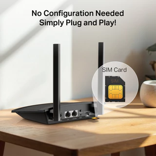 TP-LINK เราเตอร์ใส่ซิม รองรับ 4G ทุกเครือข่าย 300 Mbps Wireless N 4G LTE Router รุ่น TL-MR101
