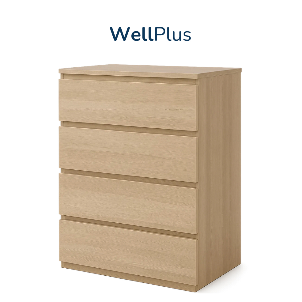 WellPlus ตู้ลิ้นชัก ที่เก็บของอเนกประสงค์ 4 ลิ้นชัก ราคาคุ้มค่า สบายกระเป๋า ประกอบให้ฟรีทุกจังหวัดหลัก