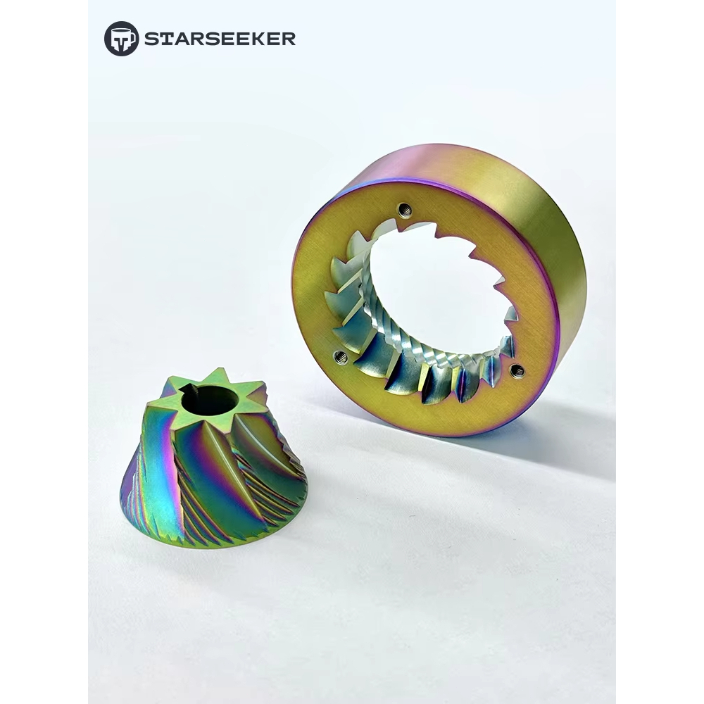 STARSEEKER Electric Coffee Grinder Titanium Burrเฟืองบดสำหรับเครื่องบดกาแฟ 48/55/63/74AK74  E55 EDGE