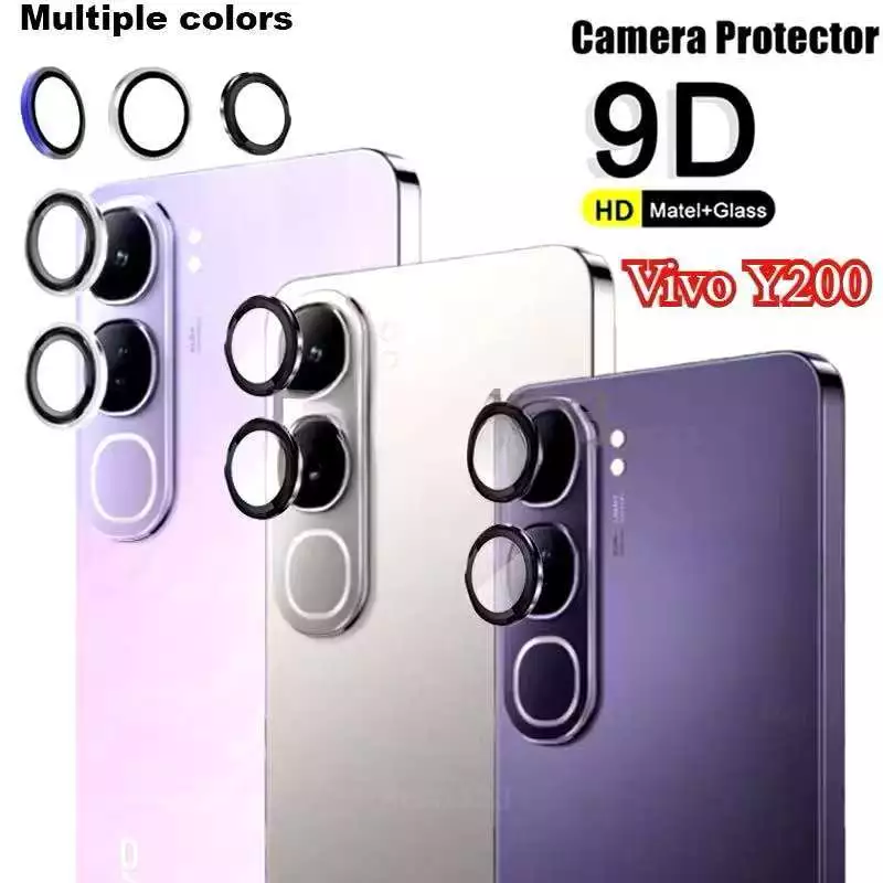 ฟิล์มกระจกเลนส์กล้อง สำหรับ Vivo Y19S Y200 Y04 Y29 Y29S Y100 กันรอยกล้องสีใส เป็น วงๆ มีหลายสีให้เลือก
