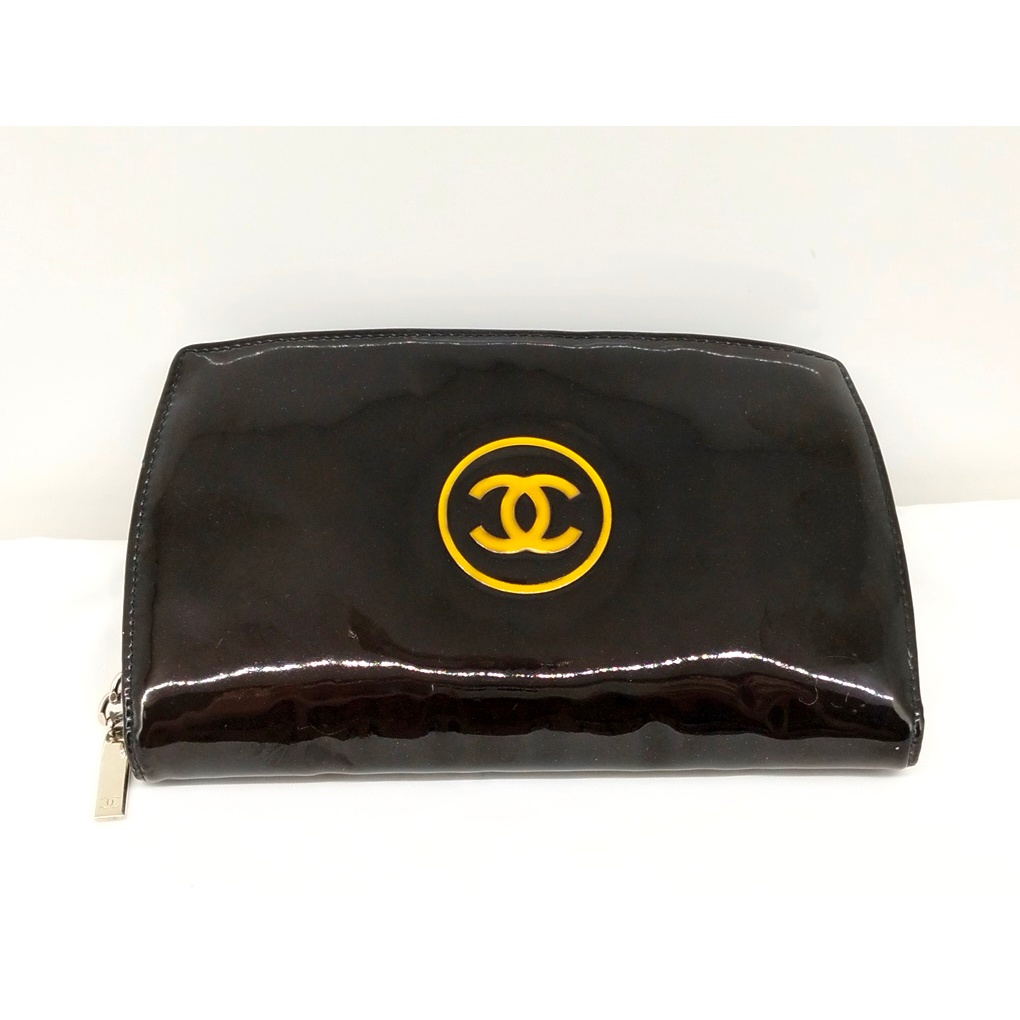 กระเป๋าตังค์ กระเป๋าสตางค์ Chanel Long Wallet Enamel CC CoCo   ของแท้ มือสอง ราคา