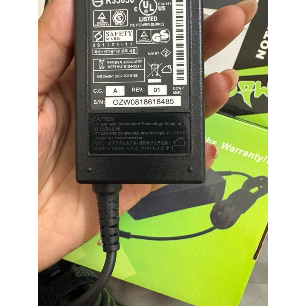 adapter N/B ACER (3.0*1.1 mm) 19 v 3.42a Magic Tech (ไม่มีปลั๊ก)