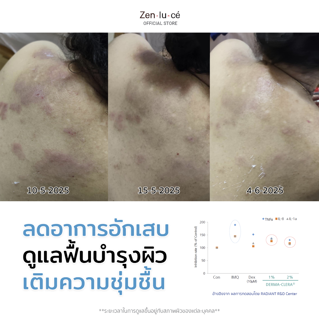 Zenluce Facial and body soothing care lotion  220 mL Premium - รูปที่ 5