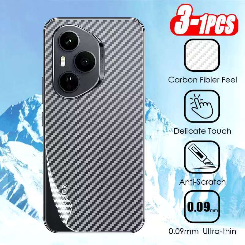 Honor 400 Proตรงรุ่น(พร้อมส่งในไทย)ฟิล์มหลังลายเคฟล่าHONOR 400 Pro