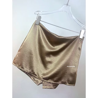 RUBY SKIRT พร้แมส่ง กระโปรงผ้าซาตินเนื้อหนาเเต่งกางเกงซับในทรงเอวปกติ หรือสามารถใส่เป็นเอวต่ำได้นะคะ มีไซค์