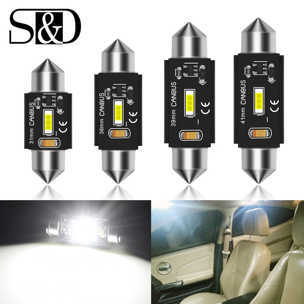 LED Canbus C10W CSP Chip, super bright หลอดไฟ หลอดไฟในห้องโดยสาร สว่างมาก ทนนาน - รูปที่ 5