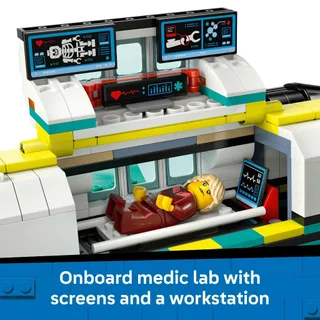 LEGO City 60465 Emergency Air Ambulance Airplane (403pcs.), Building Blocks, Kids Toy