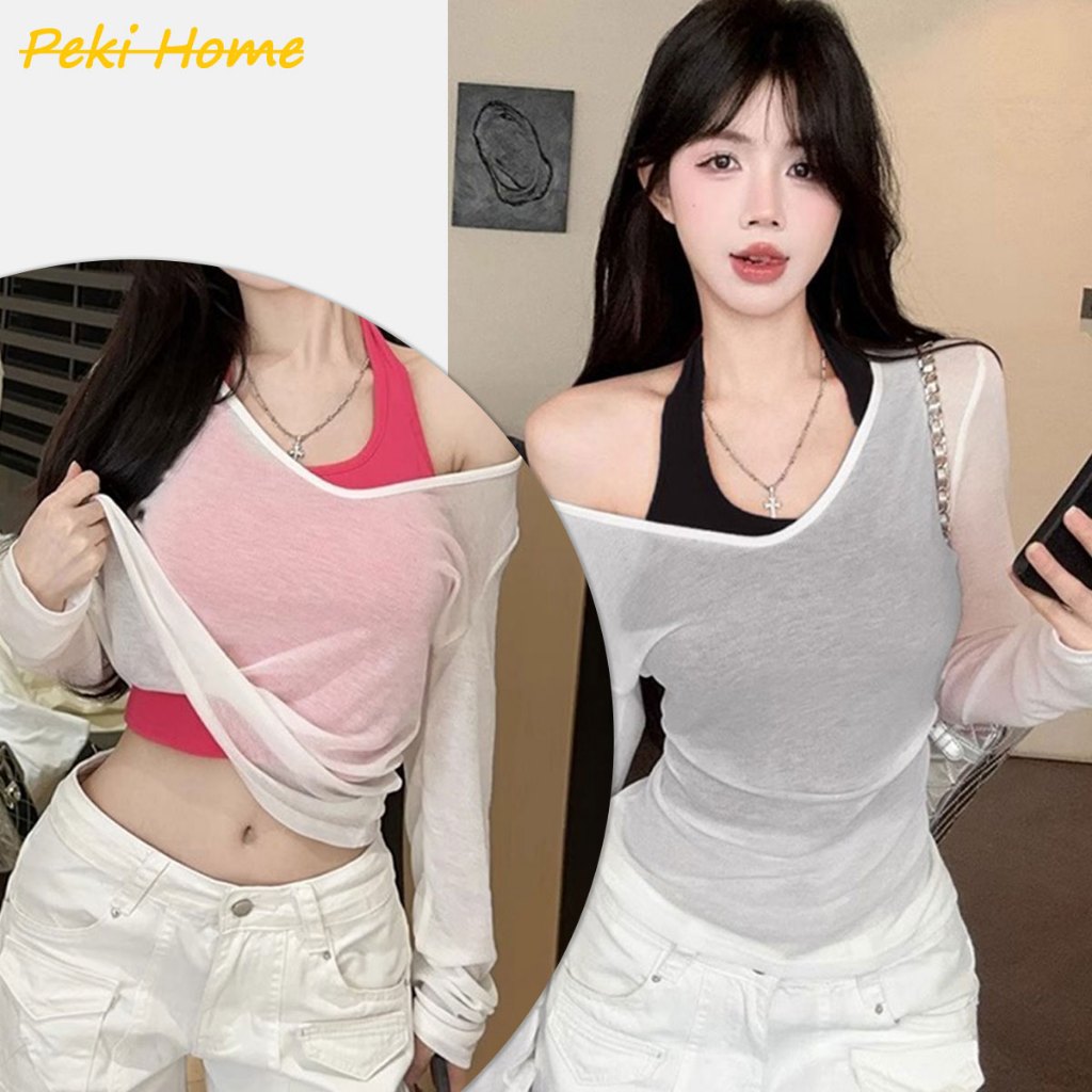 ชุดเซ็ทหน้าร้อน เสื้อคลุมกันแดด สไตล์สาวแซ่บ
