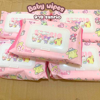 ทิชชู่เปียก ยกเซท 10 ห่อ 1 ห่อ 30 แผ่นbaby wipes มีฝาปิด สุดคุ้ม