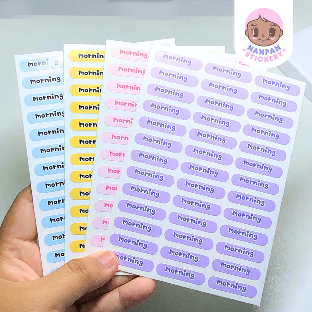 ✏️สติ๊กเกอร์ชื่อติดดินสอปากกา (39 ดวง)✨ มีสีให้เลือก ติดของใช้ชิ้นเล็ก ติดของชำร่วย - รูปที่ 3