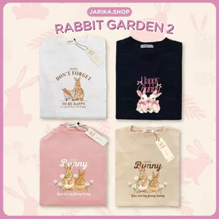 Jarikashop - เสื้อยืดลาย Rabbit garden ( งานป้าย.. Jarika ) ( จ165 )( 2/2 )