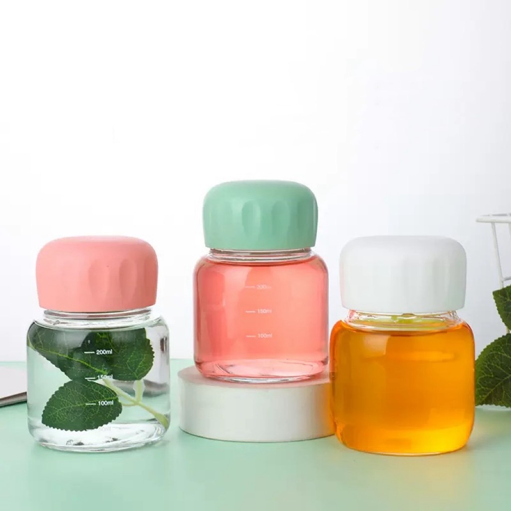 ขวดน้ําขนาดเล็กแบบพกพา น่ารักมินิมอล ใส่นม 200 ml ใส่กาแฟ Portable cup