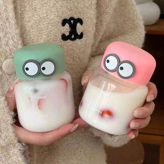 ขวดน้ําขนาดเล็กแบบพกพา น่ารักมินิมอล ใส่นม 200 ml ใส่กาแฟ Portable cup