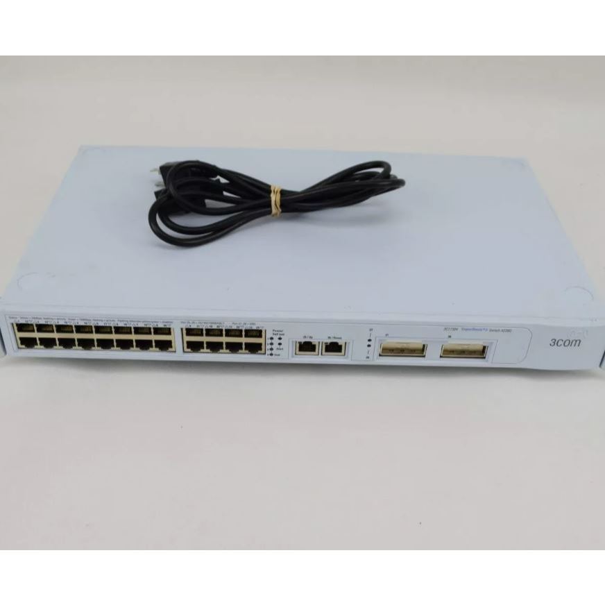 3com 3C17304 4228G 28-Port Switch: 10/100+2X 1000+2x GBIC Network Switch