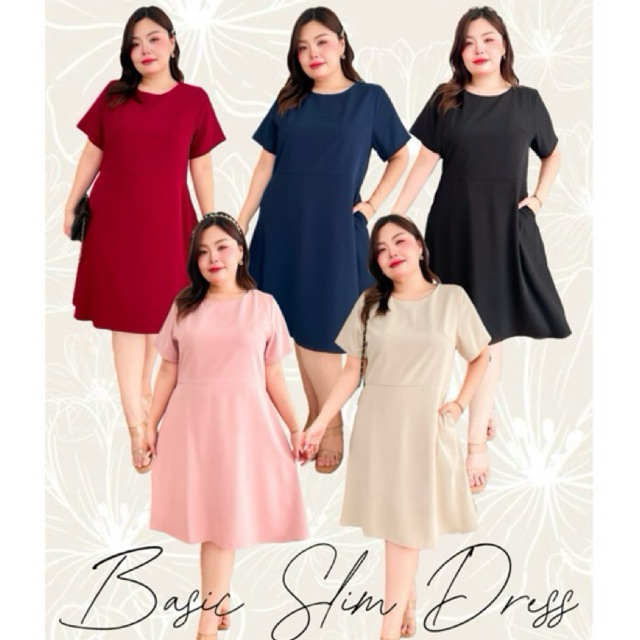 Plus size // Basic Slim Dress // XL-5XL