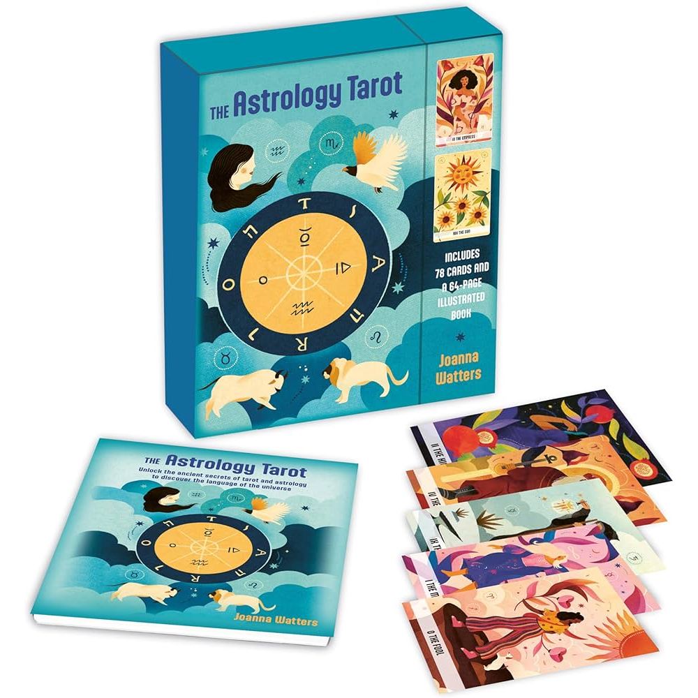 ไพ่ทาโรต์ The Astrology Tarot Includes a full deck of 78 specially commissioned tarot cards 64-page 
