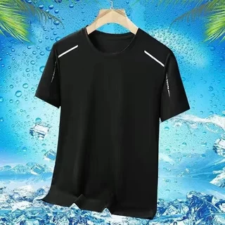 CC-30022 เสื้อแขนสั้นผ้าไหมเย็นแบบบาง ผ้าตาข่าย ระบายอากาศ แห้งไว เหมาะกับหน้าร้อน ใส่สบาย ใช้งานได้หลากหลาย ICE SILK