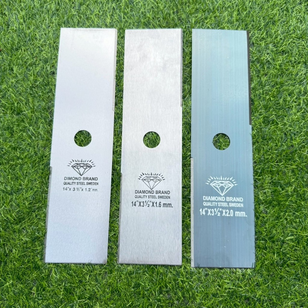 ใบตัดหญ้าตราเพชร รุ่นหนา 2มิลลิเมตร ใช้สำหรับเครื่องตัดหญ้าสพายบ่า