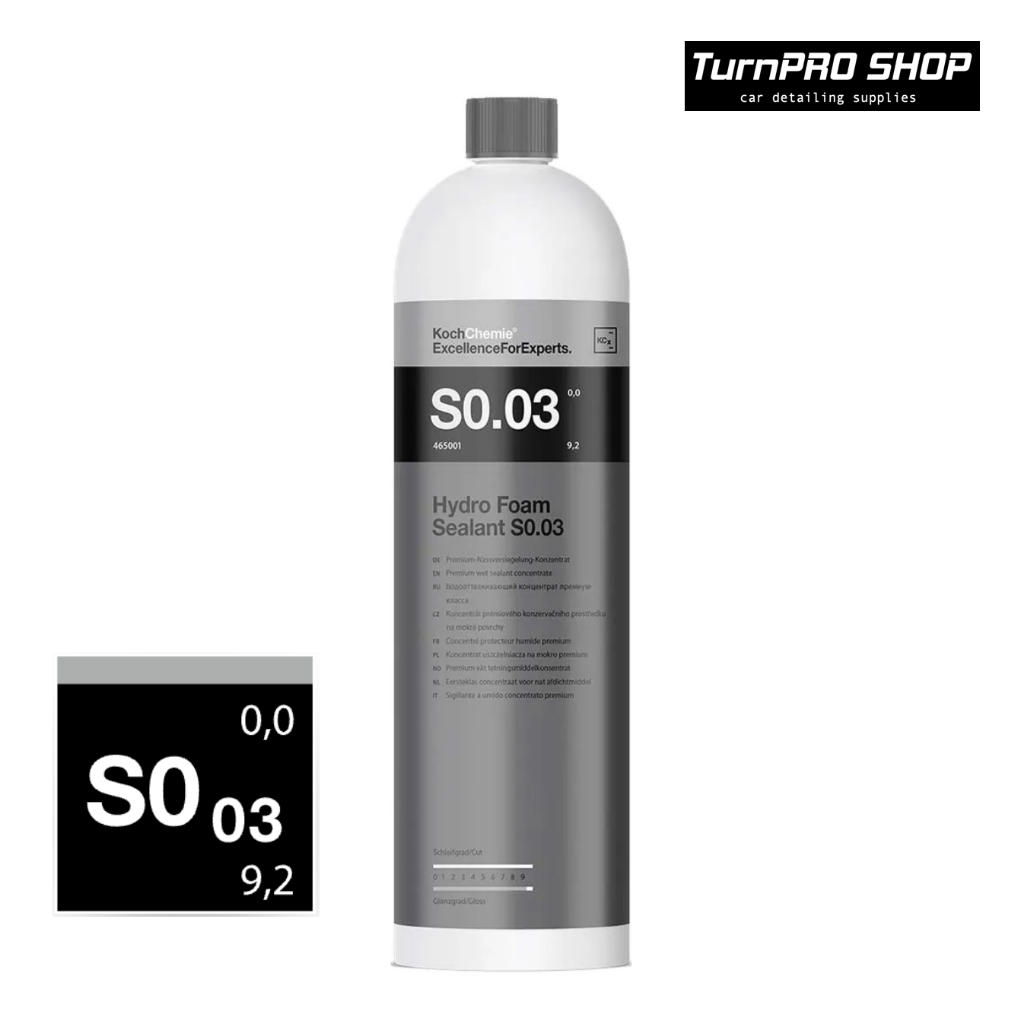 [ใหม่] Koch Chemie - Hydro Foam Sealant (S0.03) 1L - พรีเมี่ยมแว็กซ์ เคลือบสีขณะรถเปียก