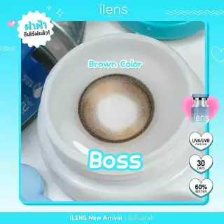 🔥คอนแทคเลนส์✨ขนาดกลาง✨Boss ( ilens )✨Brown/Gray