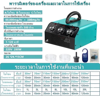 COD เครื่องอบโอโซน 3 โหมดการทำงาน โอโซน สำหรับฆ่าเชื้อ ความเข้มข้นสูง ล้างอาหาร ไอออนลบฟอกอากาศ กำจัดกลิ่นไม่พึงประสงค์