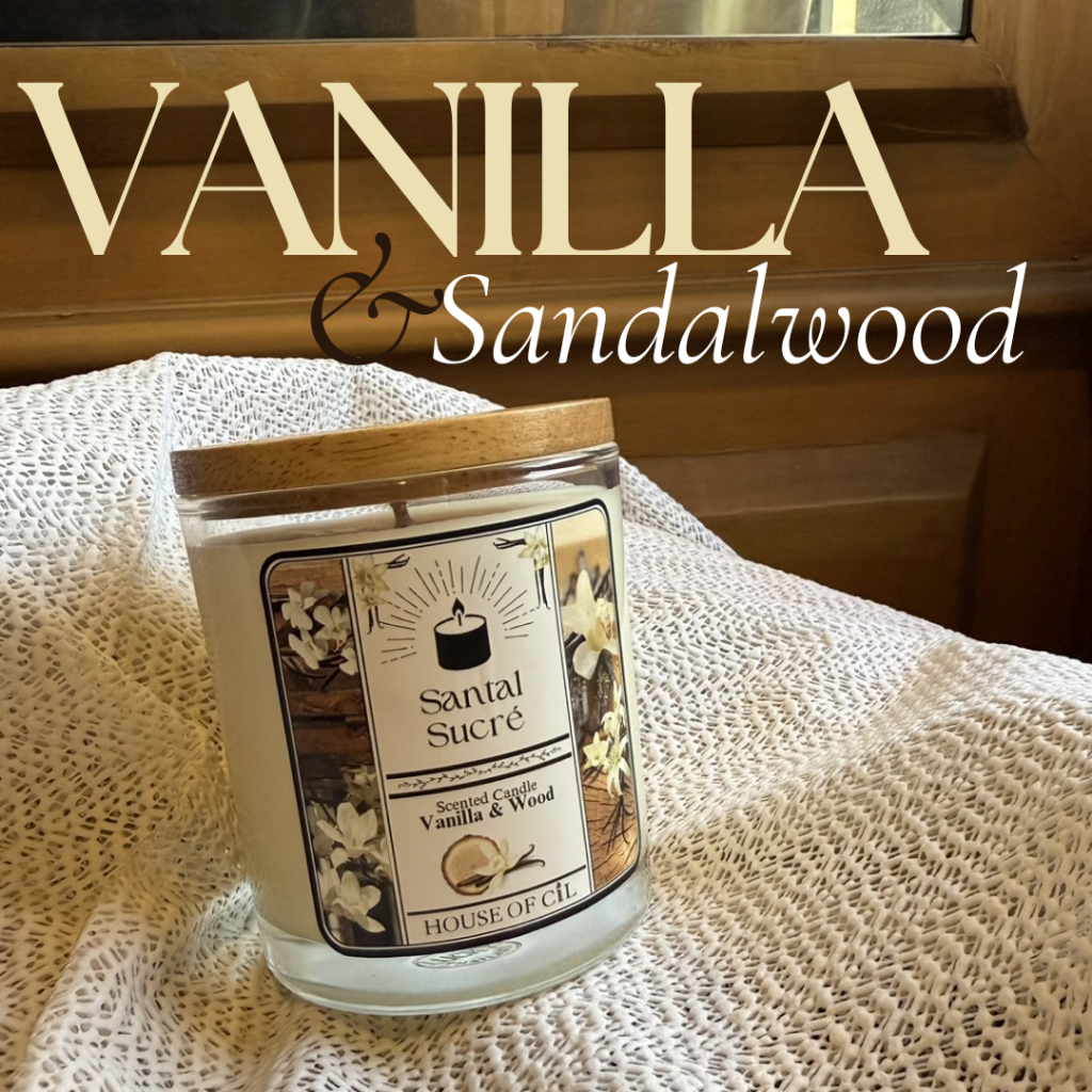 Vanilla & Sandalwood Santal Sucré Candle🍦┃เทียนหอมกลิ่นวานิลลาและไม้หอม┃220g. 🕯┃HoC