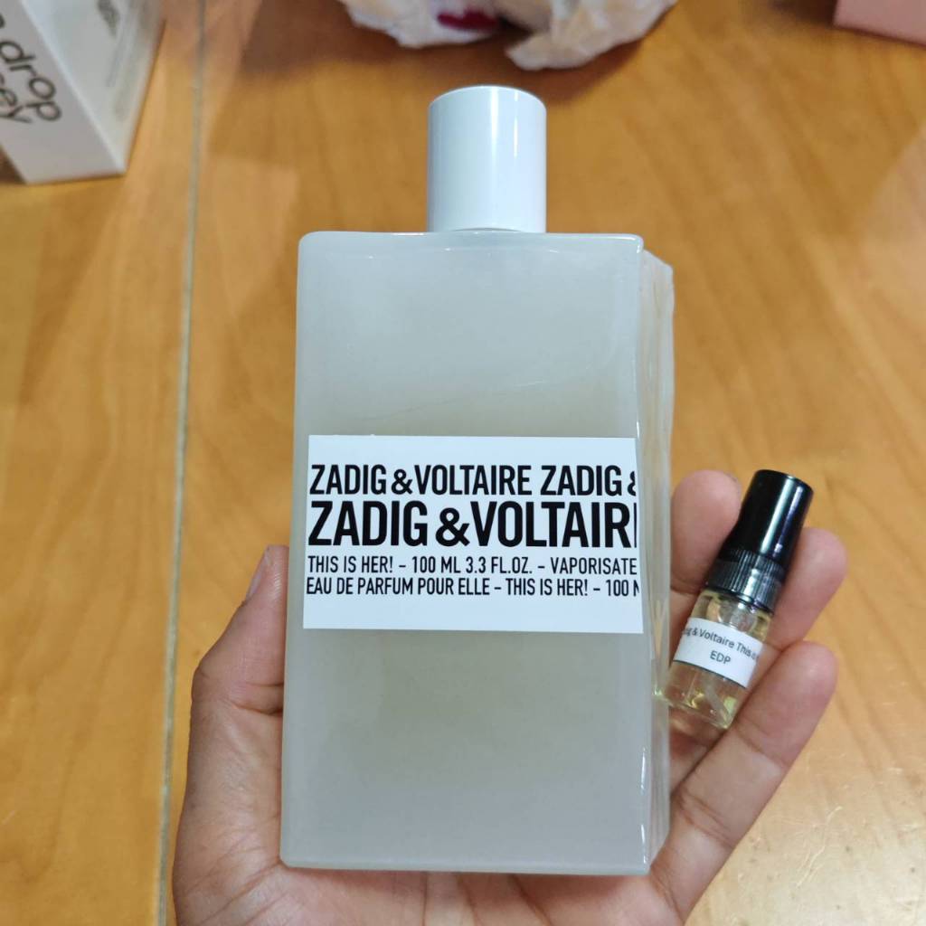 Zadig & Voltaire This is HER EDP  น้ำหอมแบ่งขาย 💕Travel Size แบบทดลอง💦แบ่ง B-Z3dig